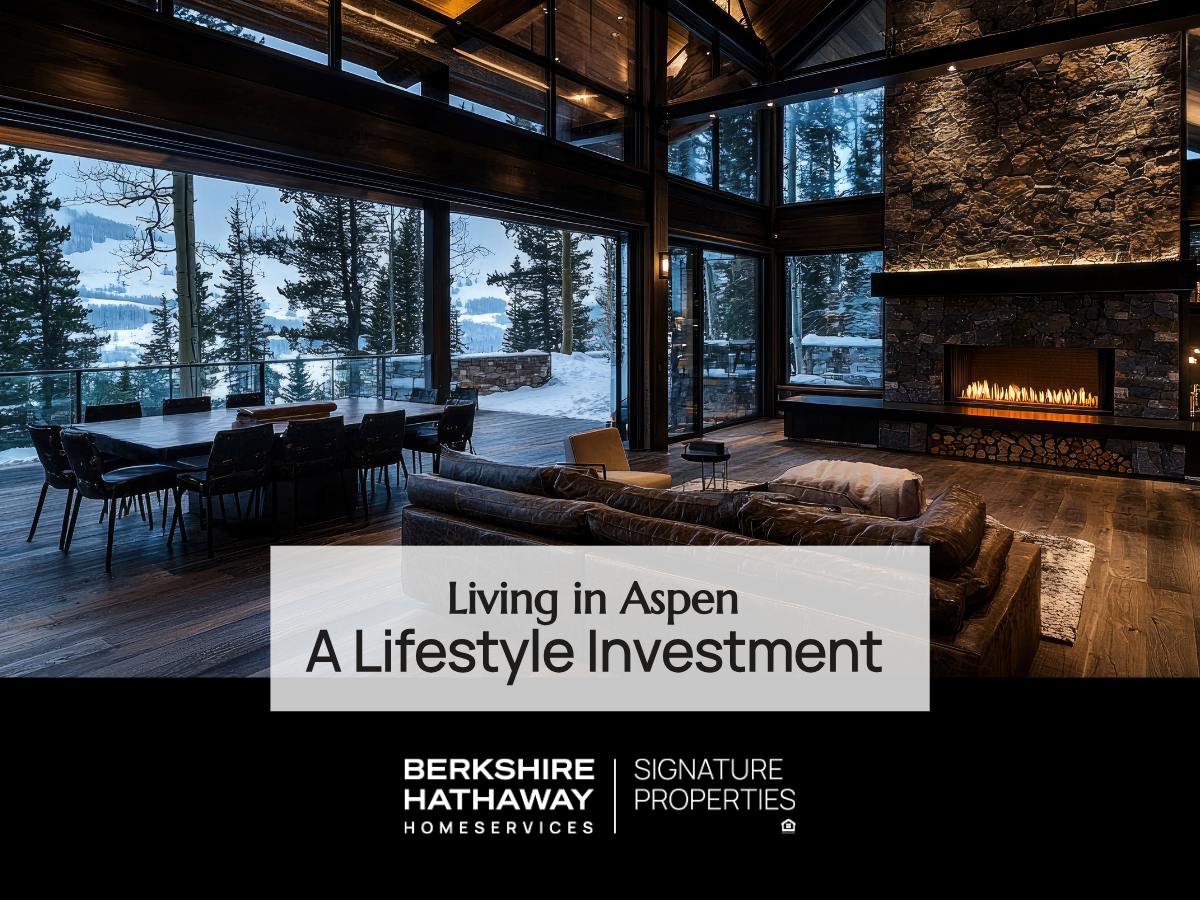 Living in Aspen Colorado - More Than a Ski Town, A Lifestyle Investment 4 Luxury mountain home interior representing living in Aspen Colorado year-round